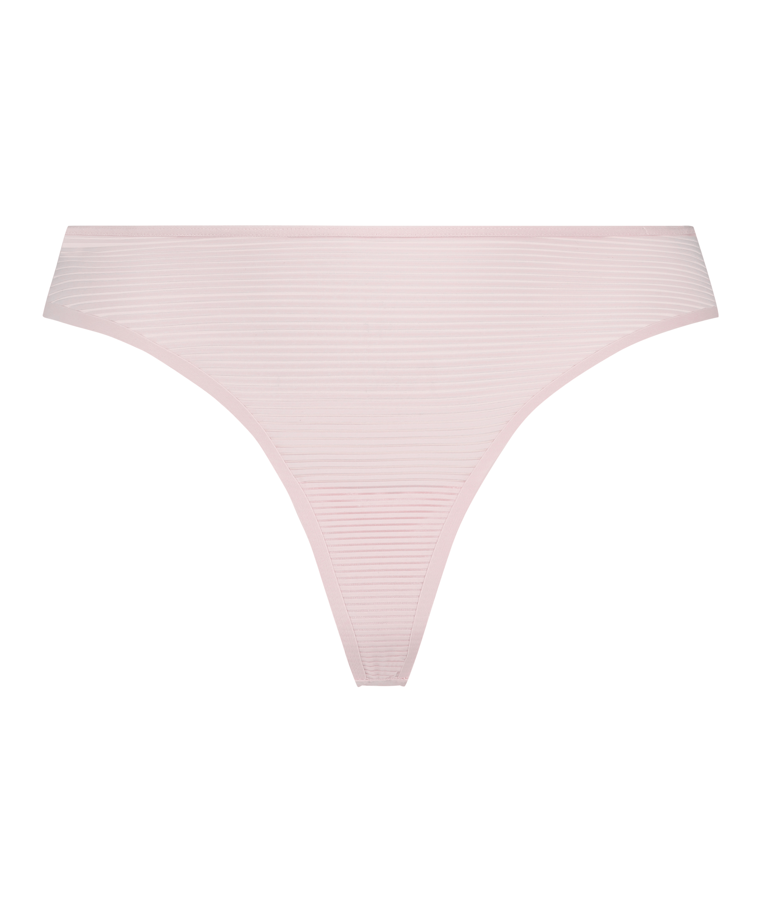 Usynlig thong i stripemesh, Rosa, main