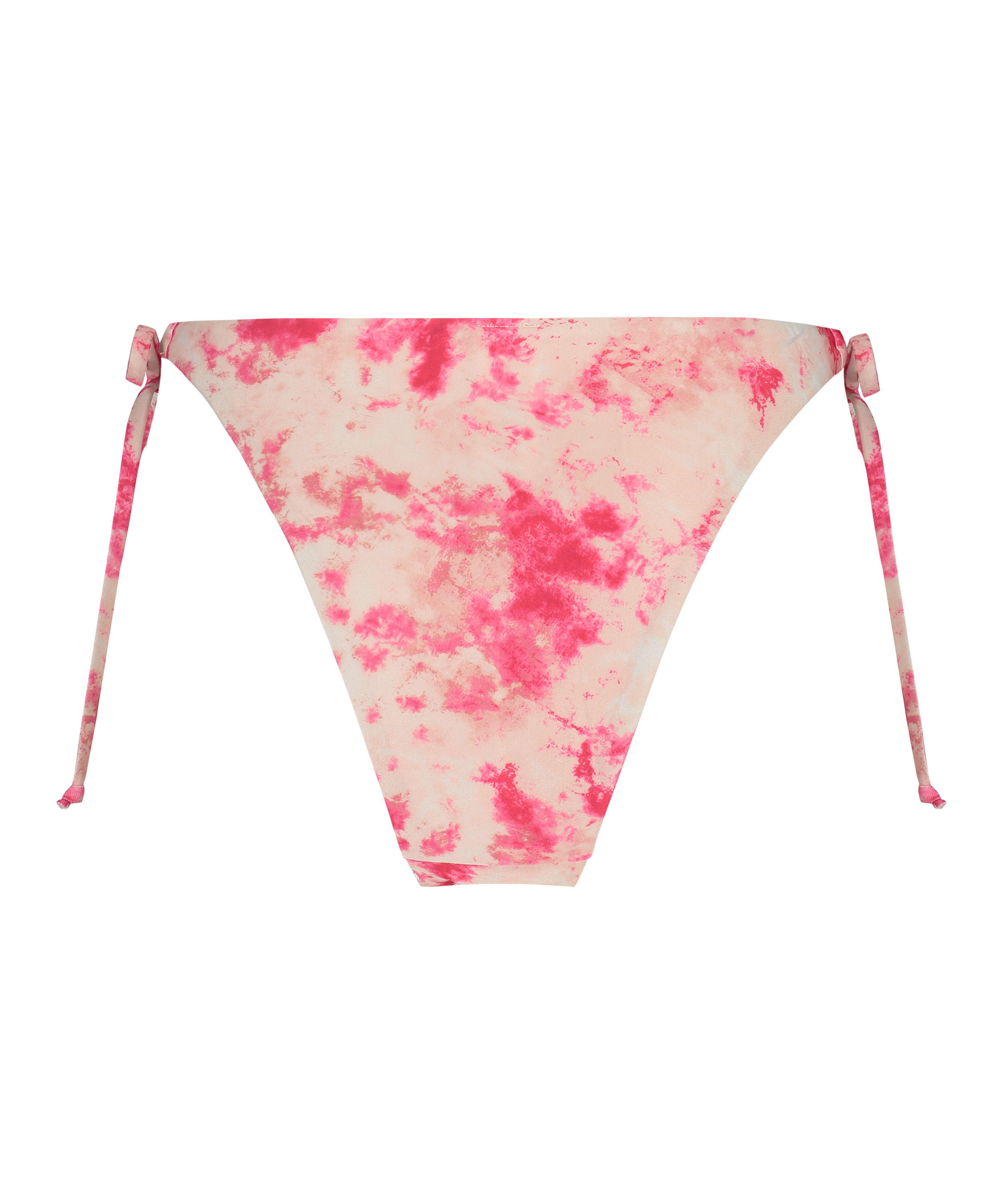 Bikiniunderdel med h&oslash;yt snitt Tie Dye, Rosa, main