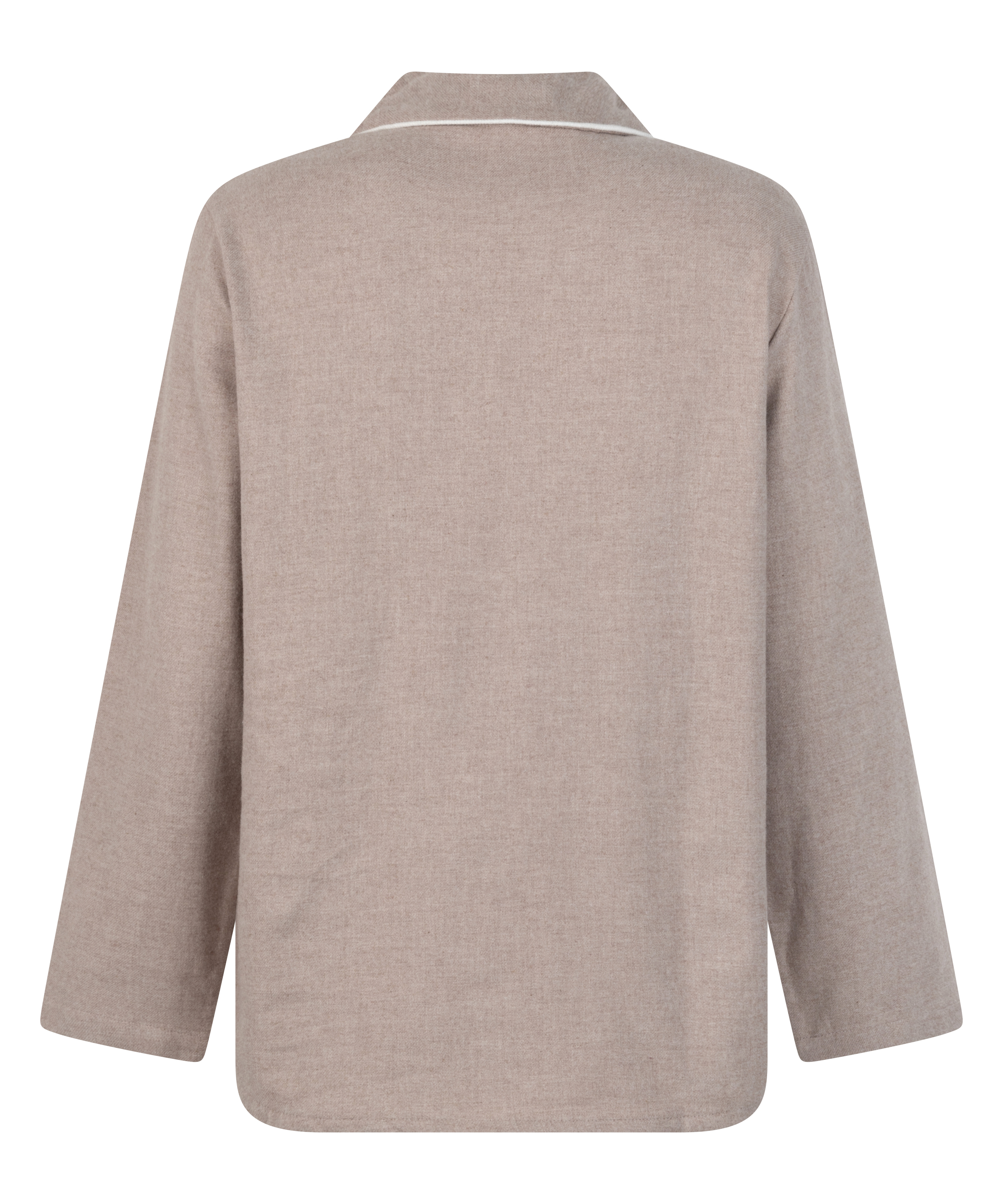 Pysjamatopp Flanell Essentials, Beige, main