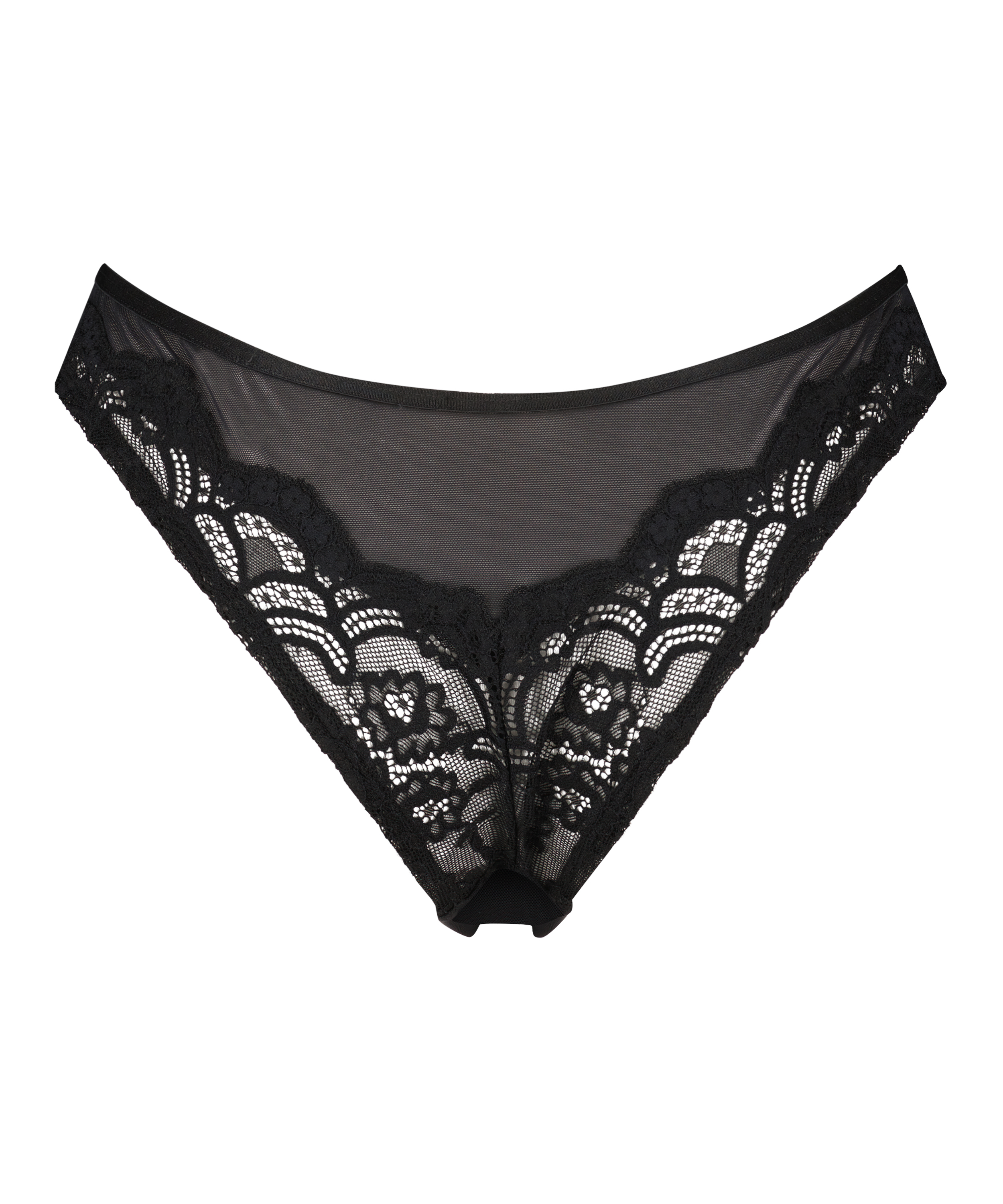 Arla brasiliansk truse med høy skjæring, Svart, main