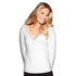 Top v-neck lace, Hvit