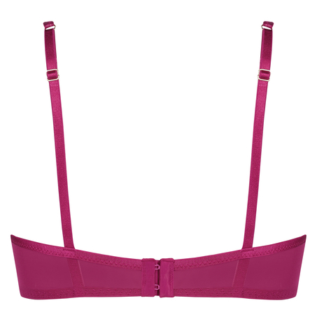 Cardi fôret BH med halvskåler og bøyle, Rosa