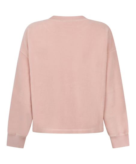 Topp sporty fleece, Rosa