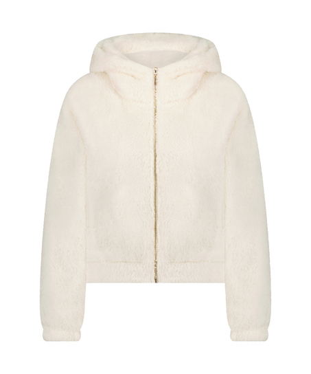 Jakke Fleece, Hvit