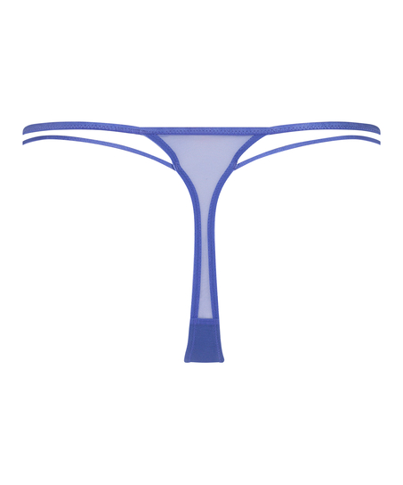 G-streng med h&oslash;y skj&aelig;ring Lidia, Bl&aring;