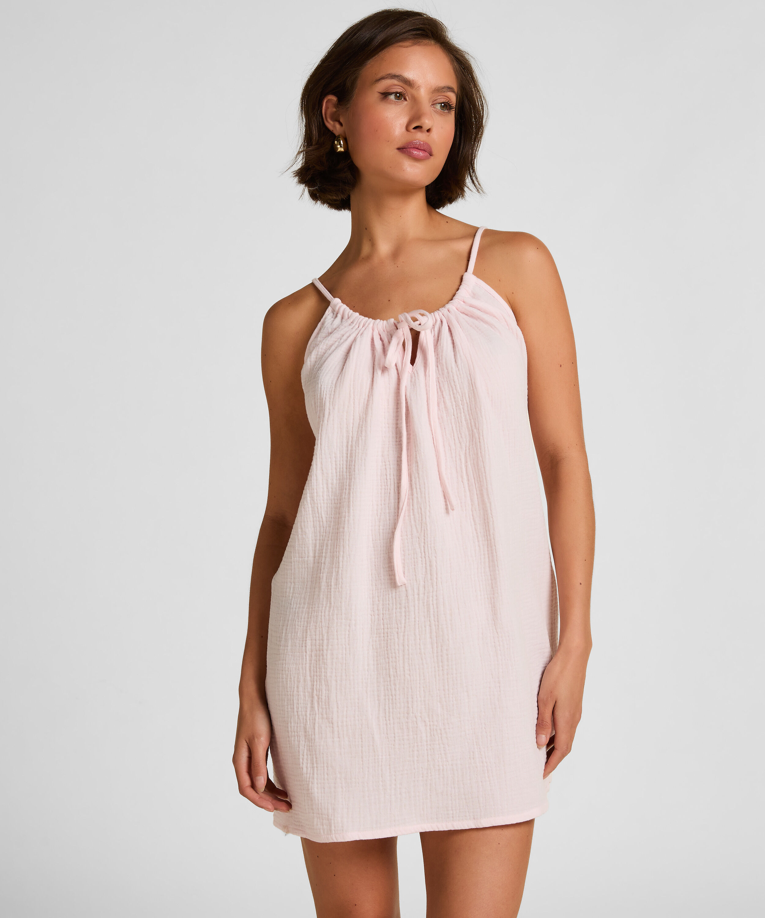 Muslin underkjole, Rosa Muslin underkjole, Rosa