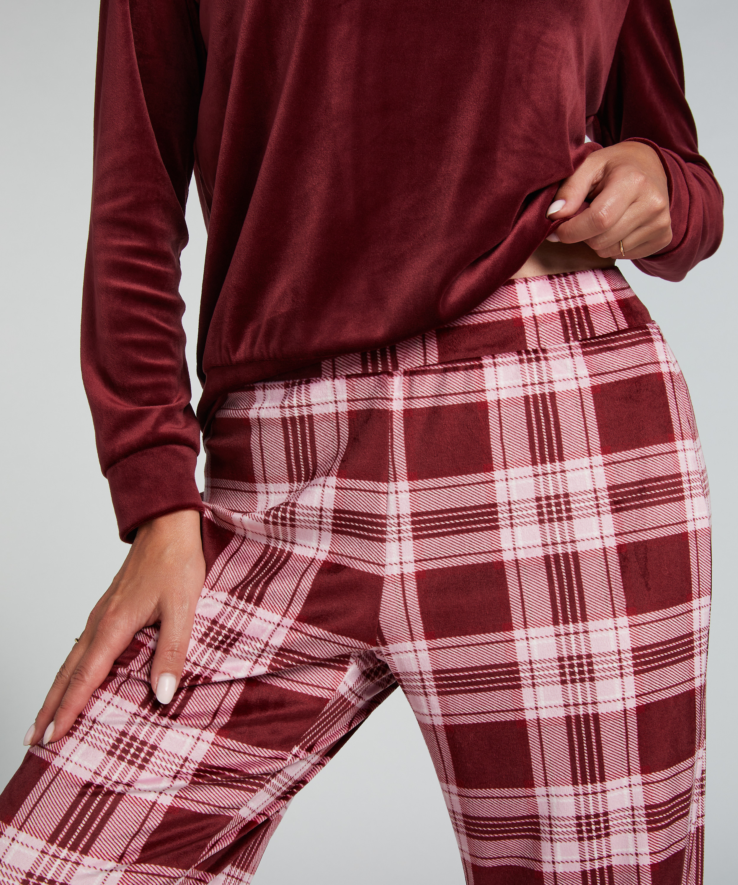 Pysjamassett Velours, Lilla, main