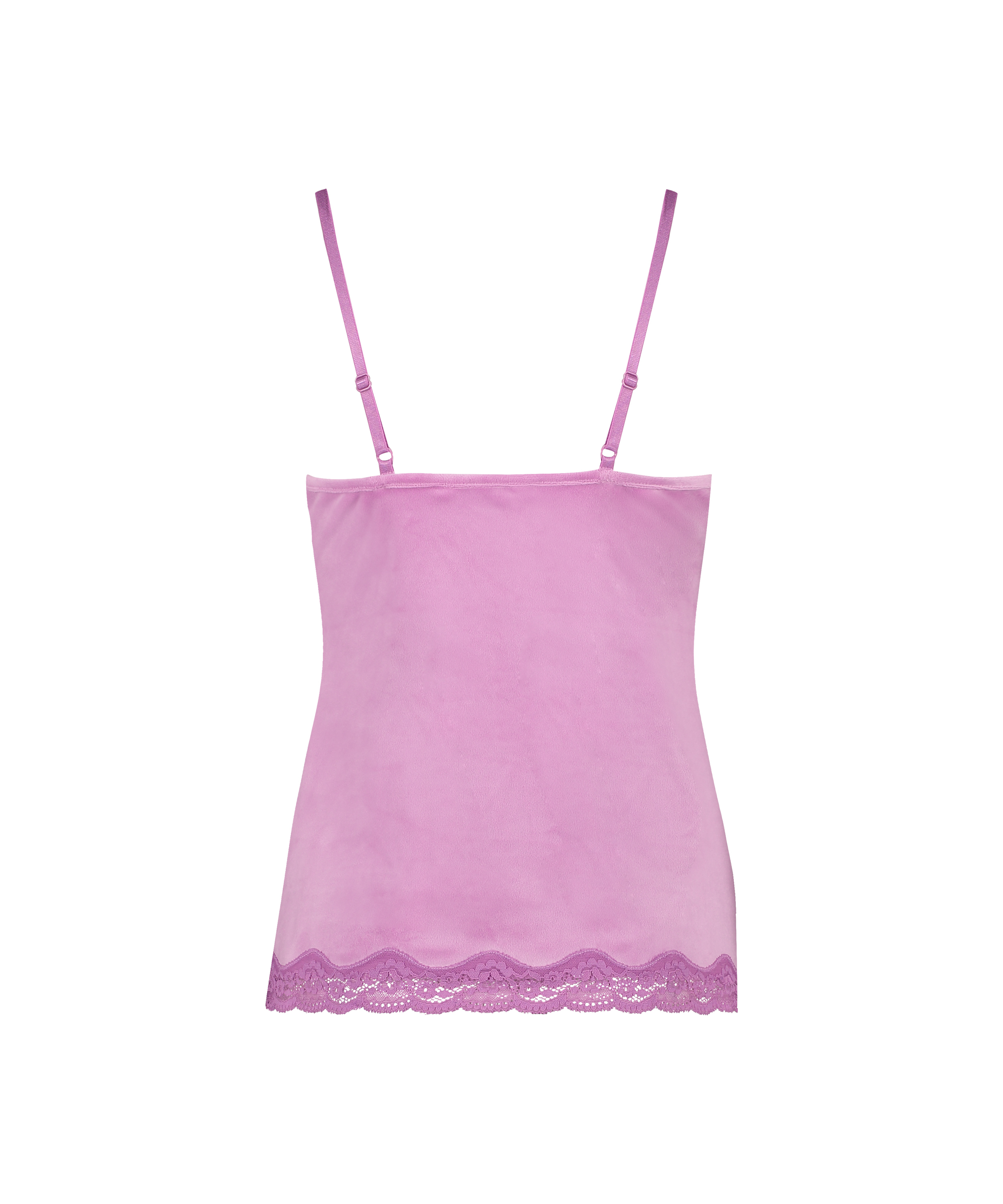 Cami-topp Velours Lace, Rosa, main