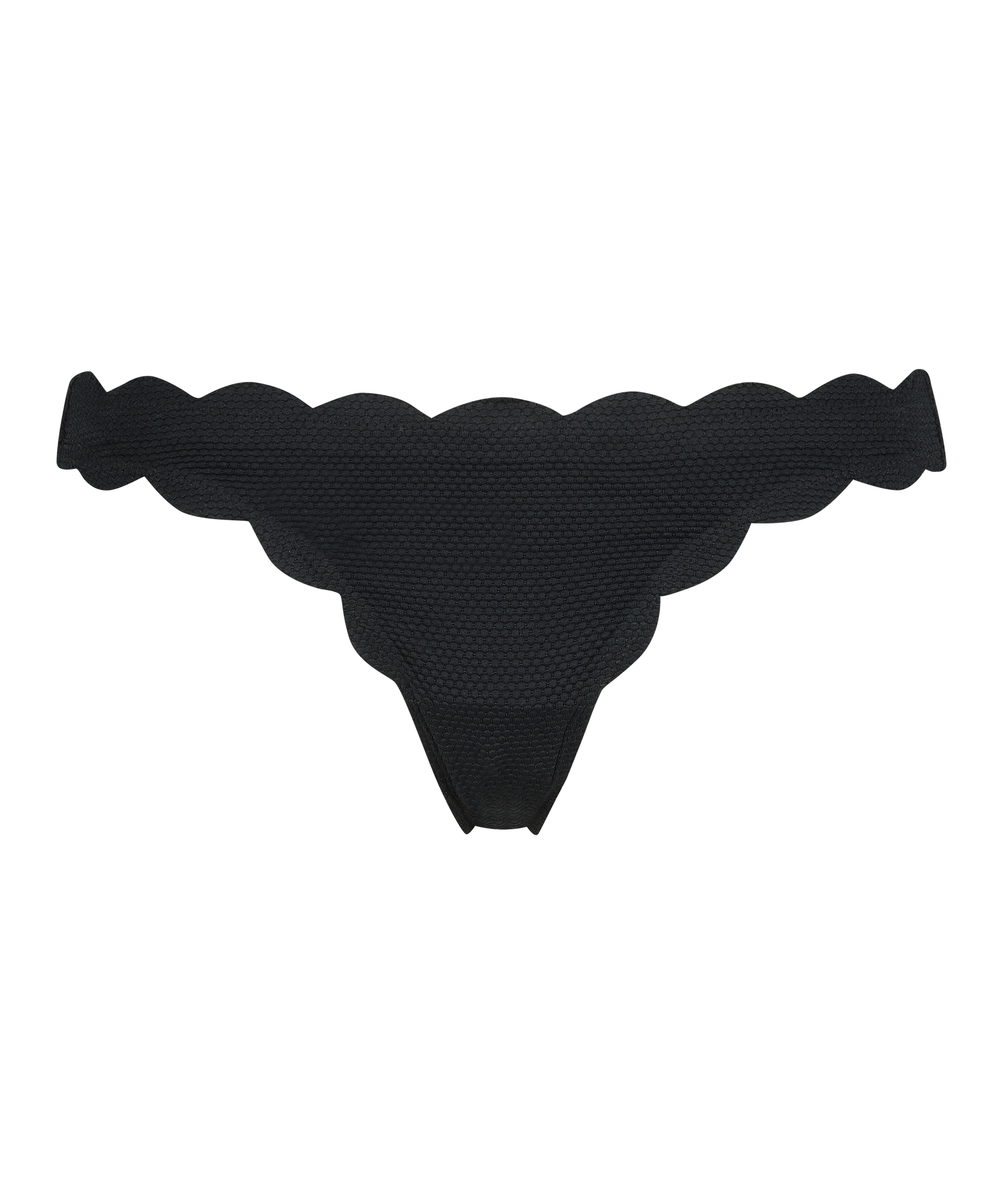 Rio Bikini Underdel Scallop, Svart, main