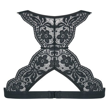 Halter racerback bralette, Svart