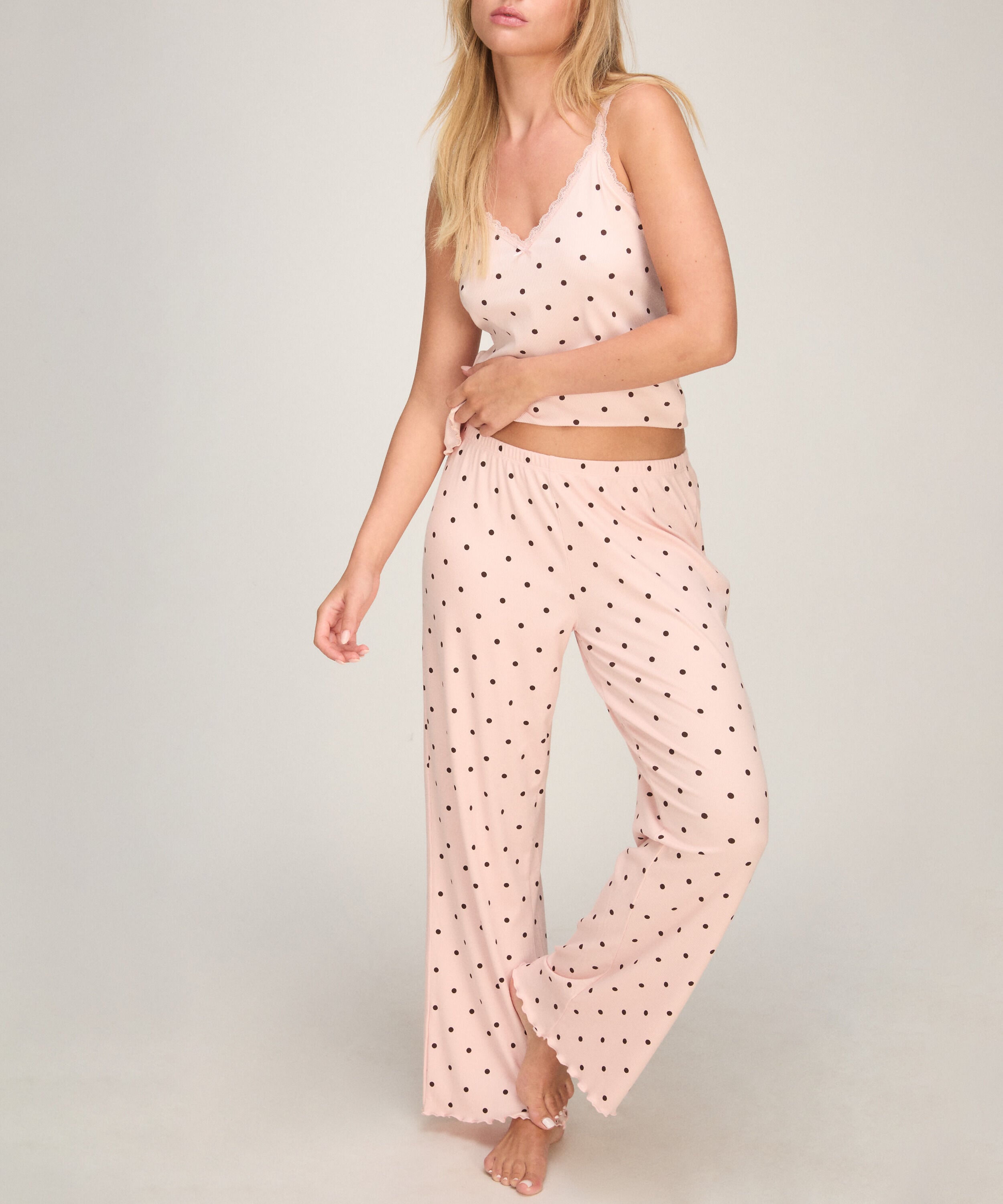 Pyjamasbukse Jersey, Rosa Pyjamasbukse Jersey, Rosa