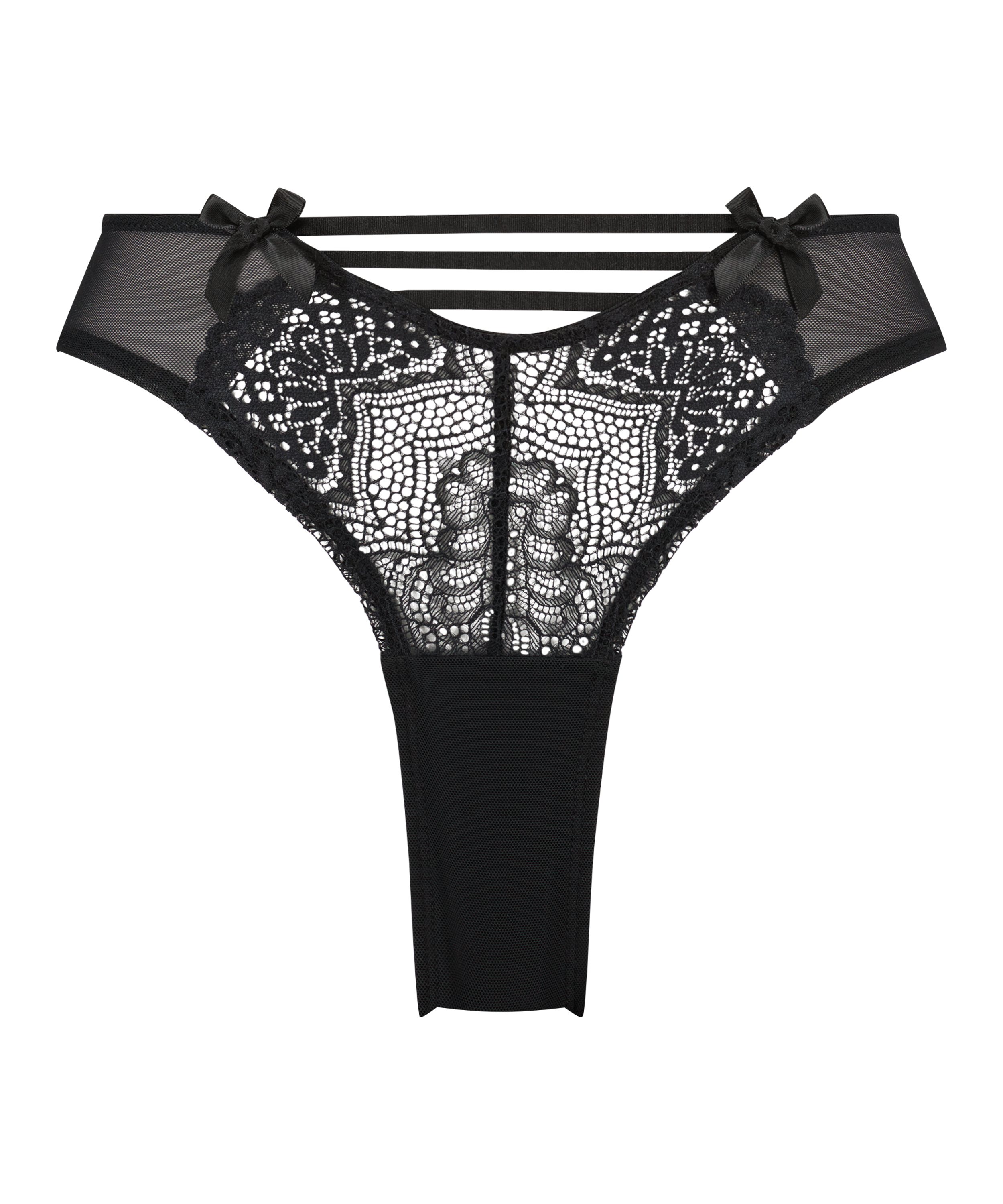 Uma brasilianske truser med h&oslash;yt snitt, Svart, main