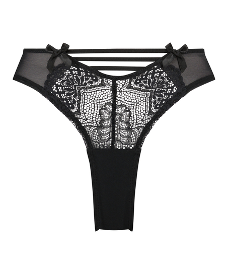 Uma brasilianske truser med h&oslash;yt snitt, Svart