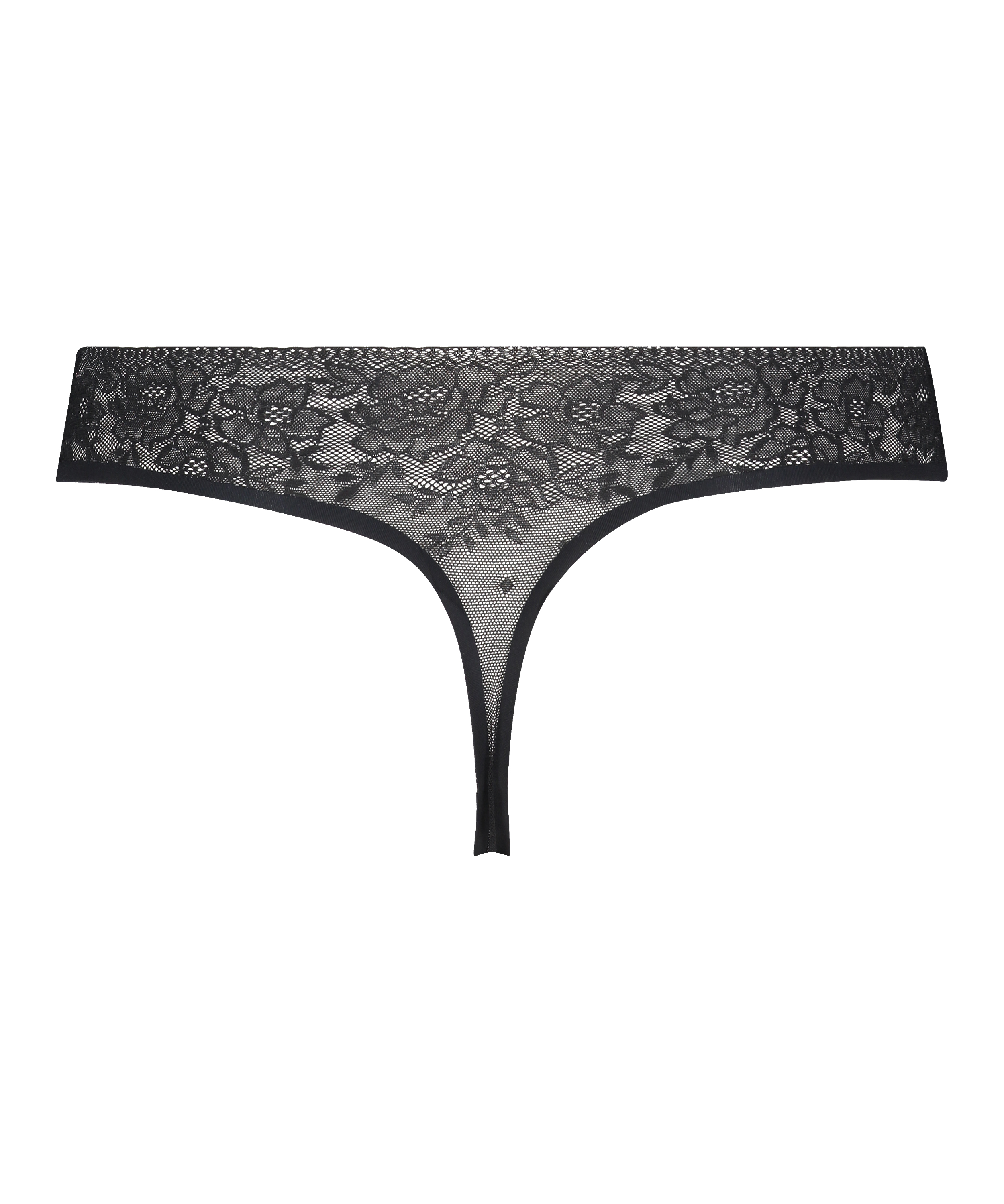 Allover Lace invisible g-streng, Svart, main