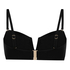 Neopren Bandeau Bikinitopp, Svart