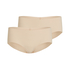 3-pakning Invisible shorts, Beige