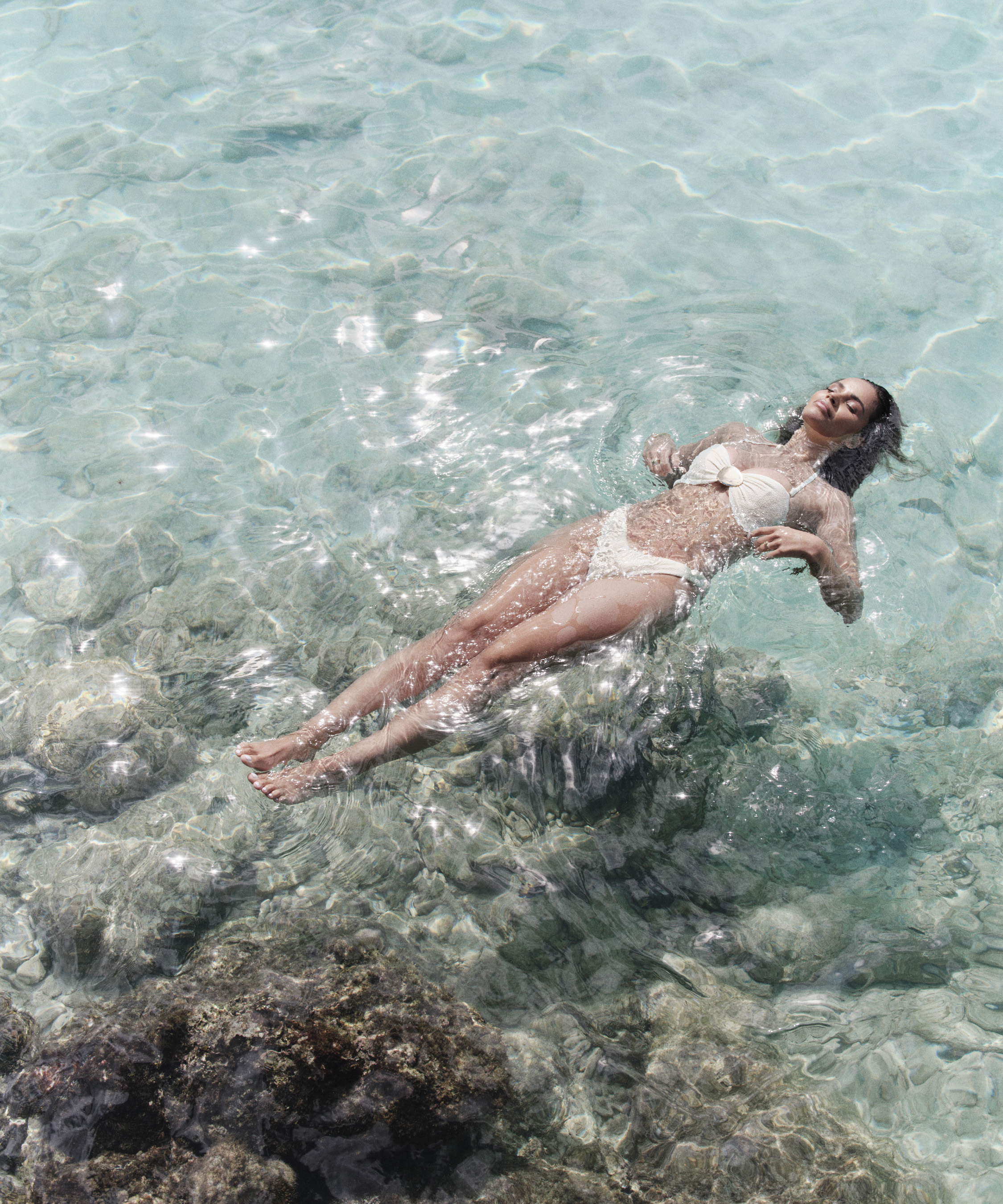 Cabo Bandeau Bikinitopp, Hvit, main