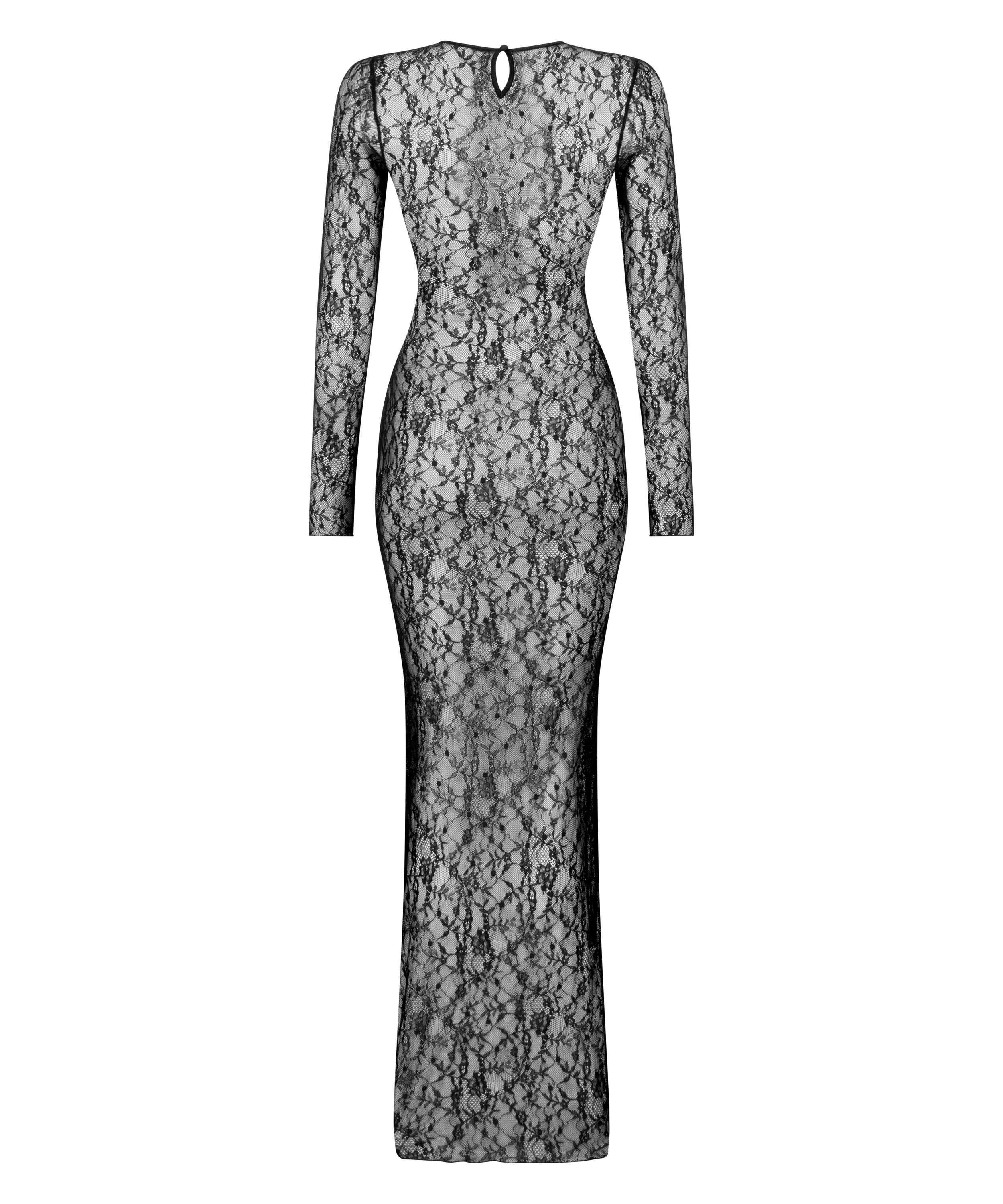 Slipkjole Lace, Svart, main