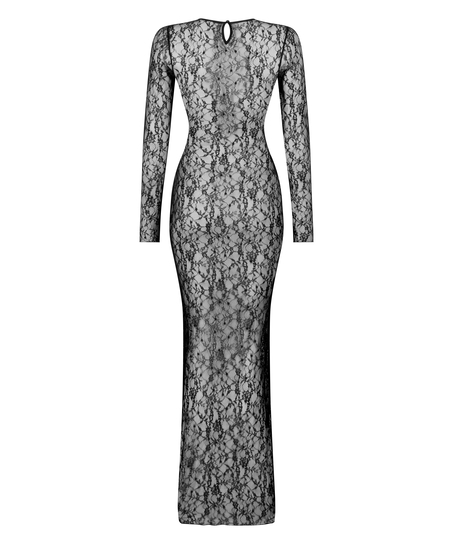 Slipkjole Lace, Svart