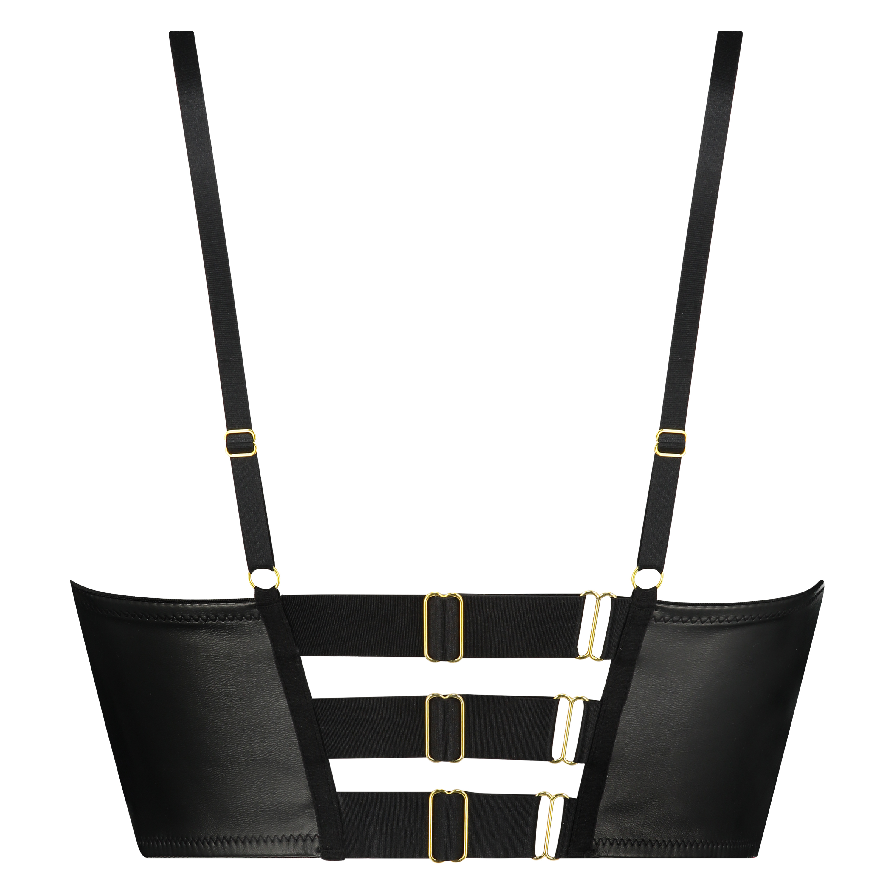 Talia Longline foret pushup-BH med bøyle, Svart, main