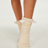 Fluffy Slipper Socks, Hvit