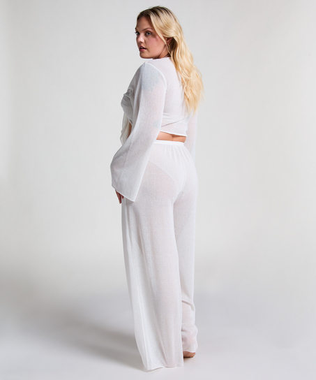 Strand Strikketopp, Hvit