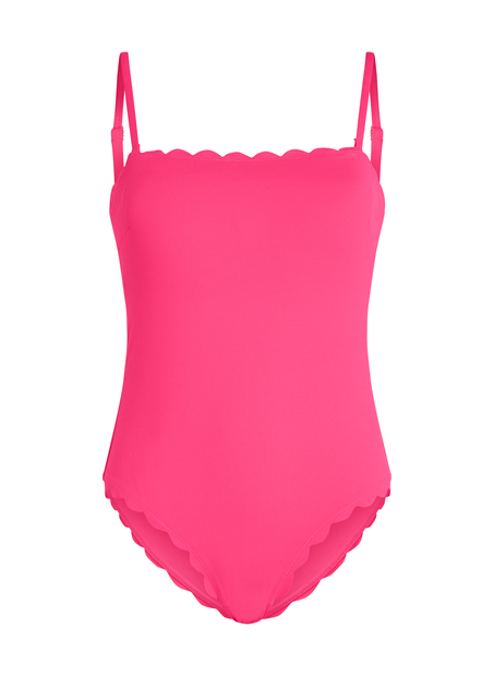 Badedrakt Bandeau Scallop, Rosa