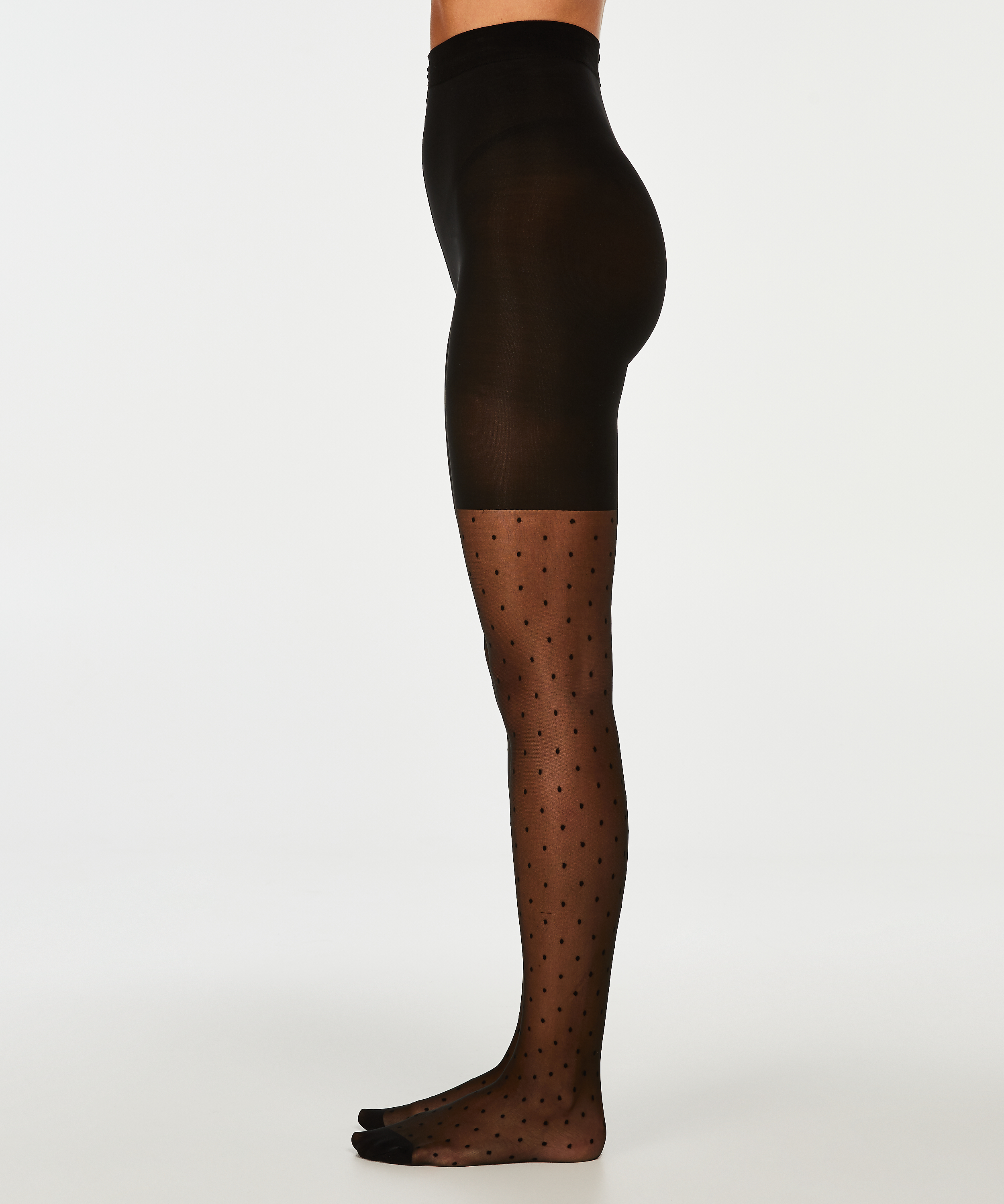 20 Denier shaping tights, Svart, main