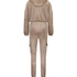 Hoodie Velours jumpsuit, Brun