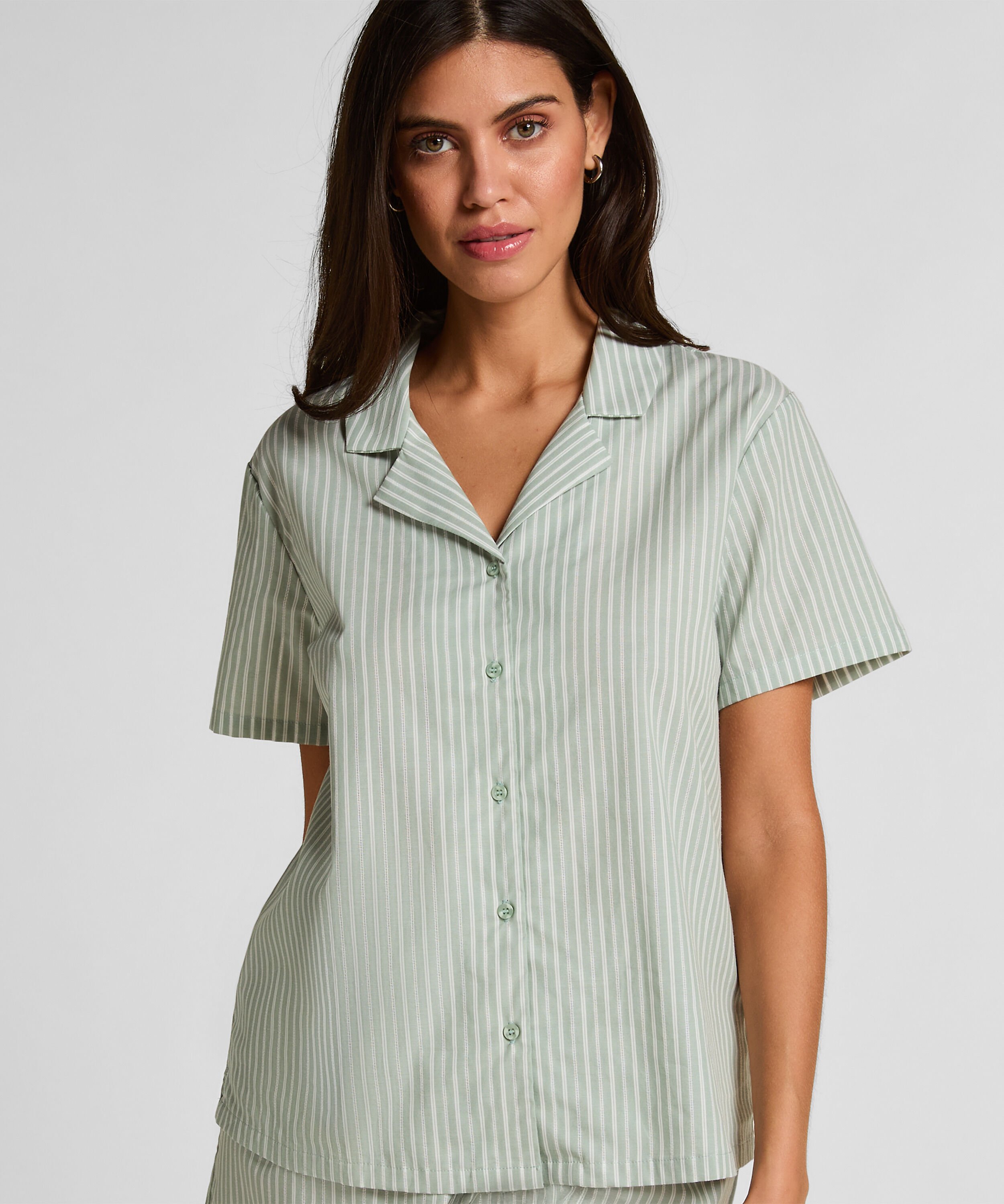 Jacket Woven Stripe, Grønn