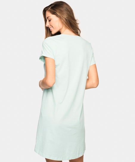 Nightshirt V-neck, Gr&oslash;nn