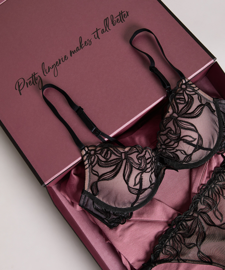 Luksusgaveboks Large, Svart