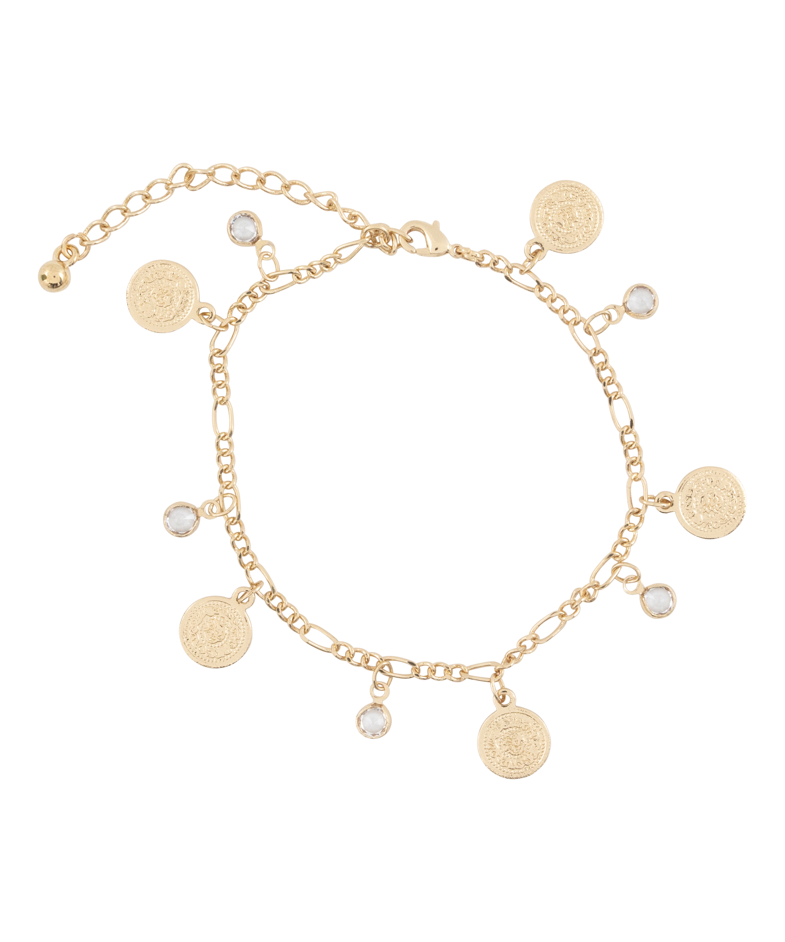 Armbånd med anheng, Gul, main