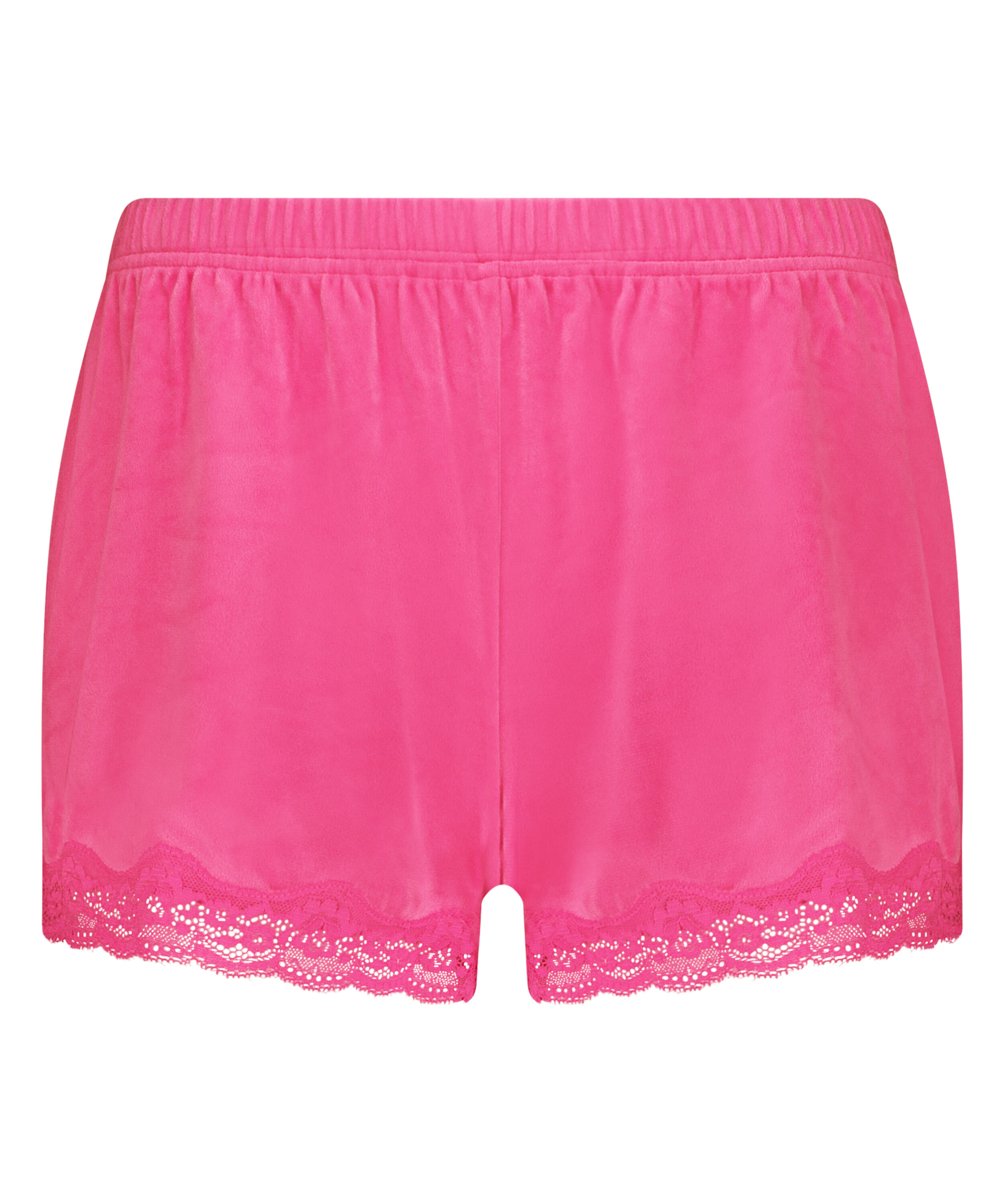 Shorts i blondevelur, Rosa