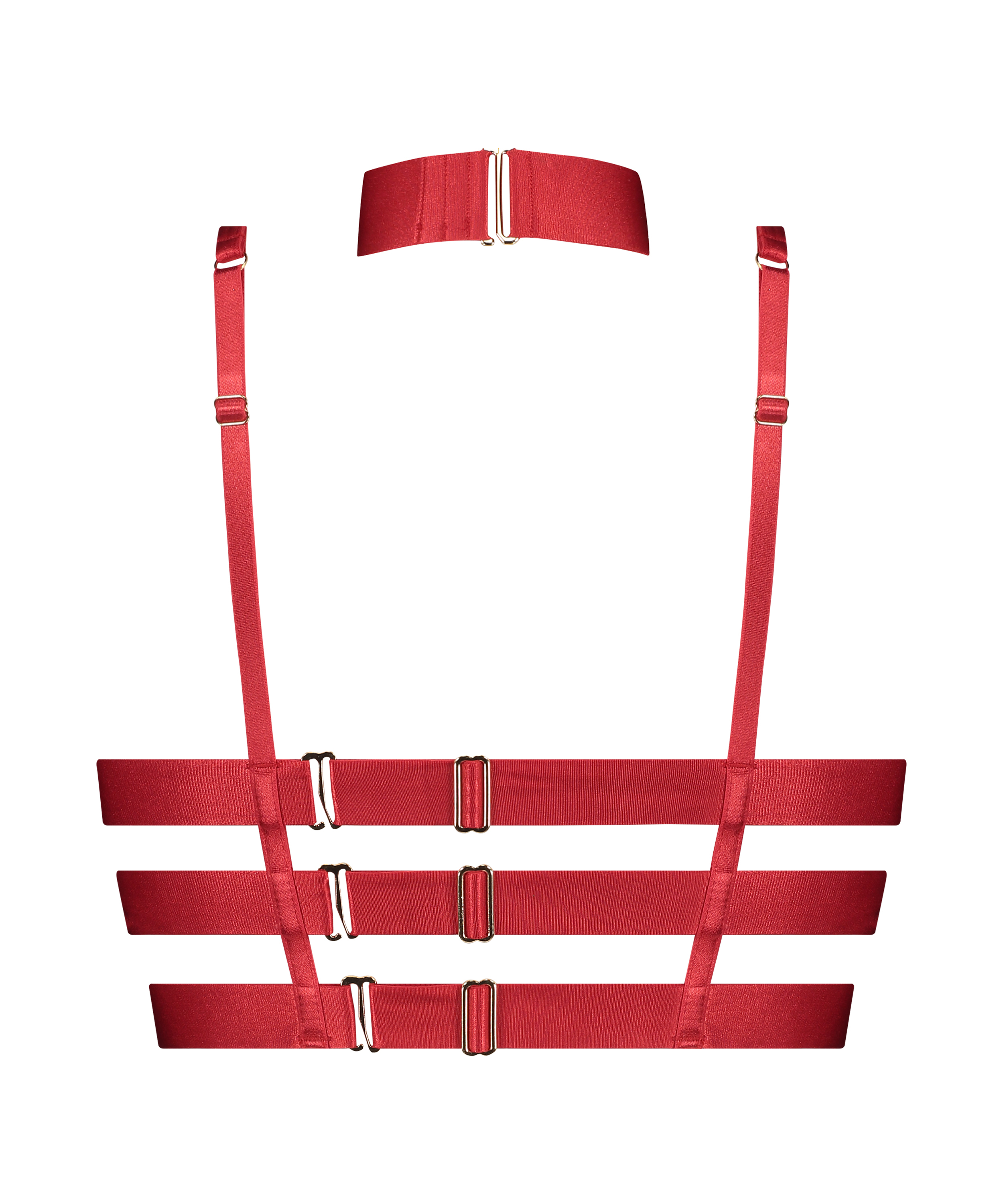 Uvattert longline bh med bøyle Clementine, Rød, main