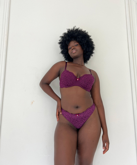 Rose polstret spile-BH, Lilla