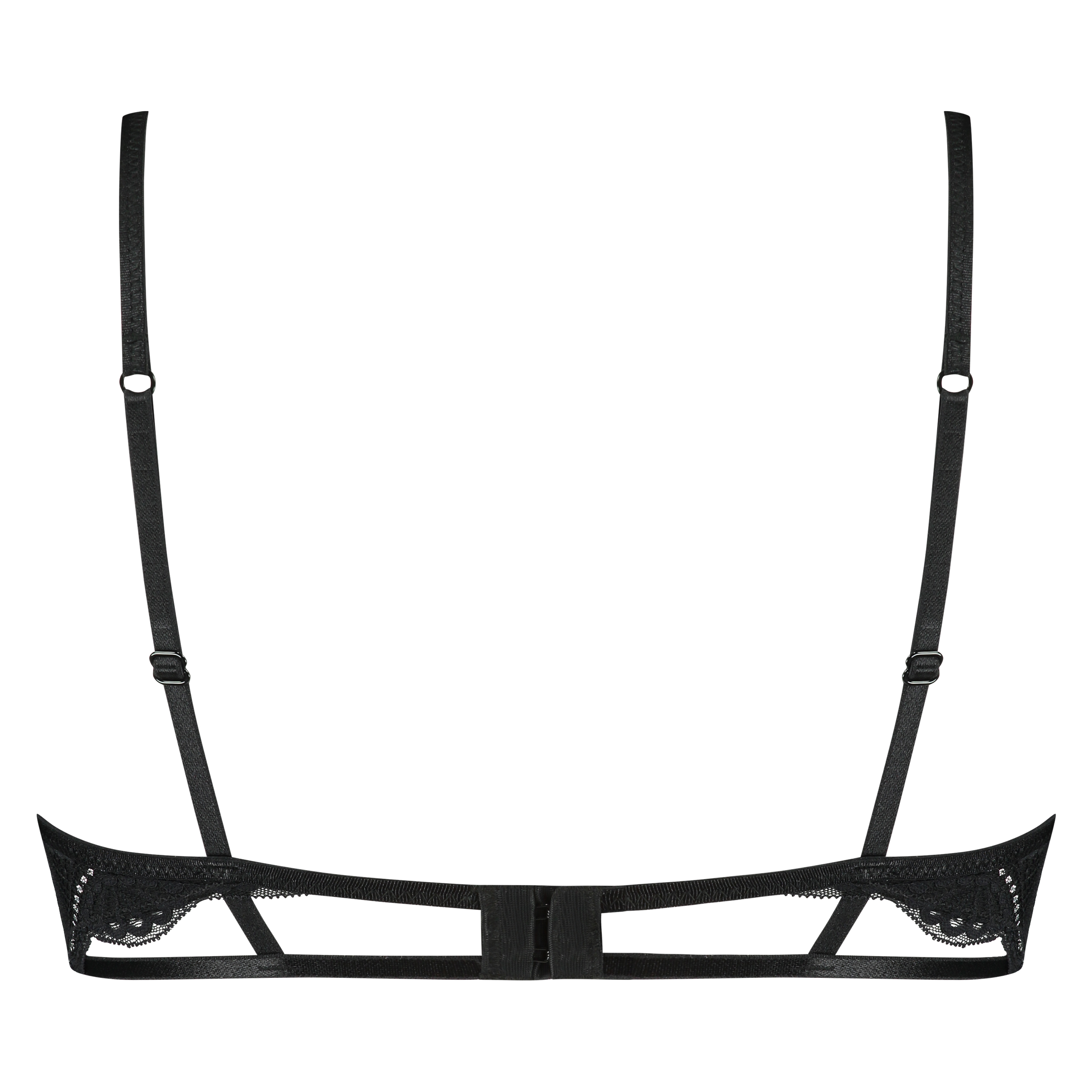 Ziggy spile-BH uten polstring, Svart, main