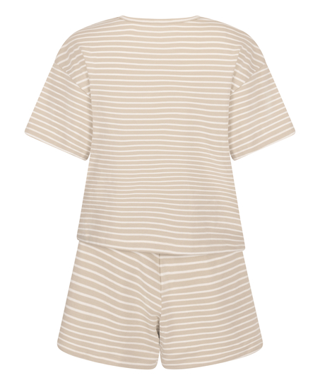 Pyjamasett Jersey, Beige