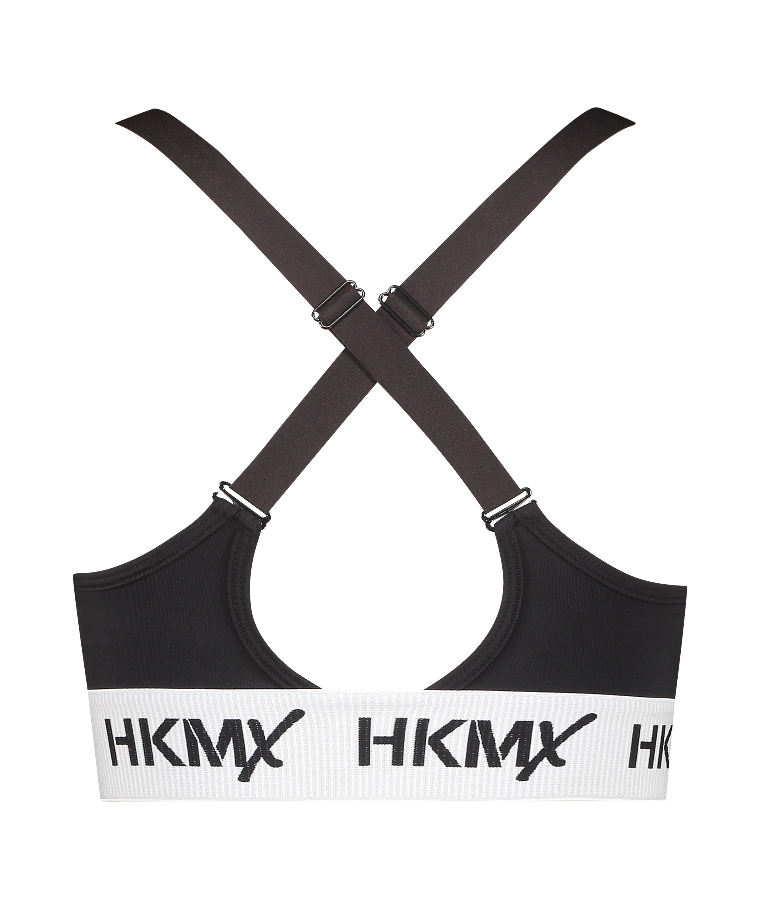 HKMX sports-BH The Crop Logo Level 1, Svart, main