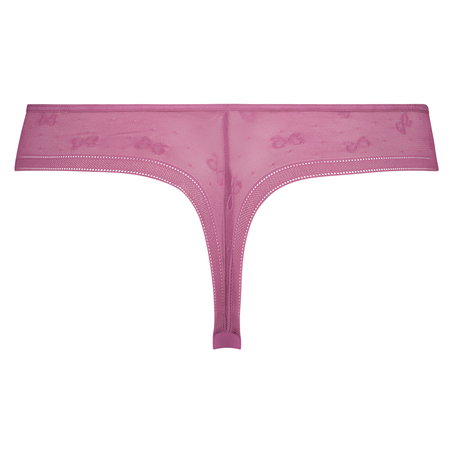 Usynlig thong med logo, Rosa