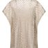 Kaftan med strandpaljett, Beige
