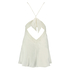 Slip dress Lessie Satin, Hvit