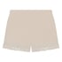 Shorts i blondevelur, Beige