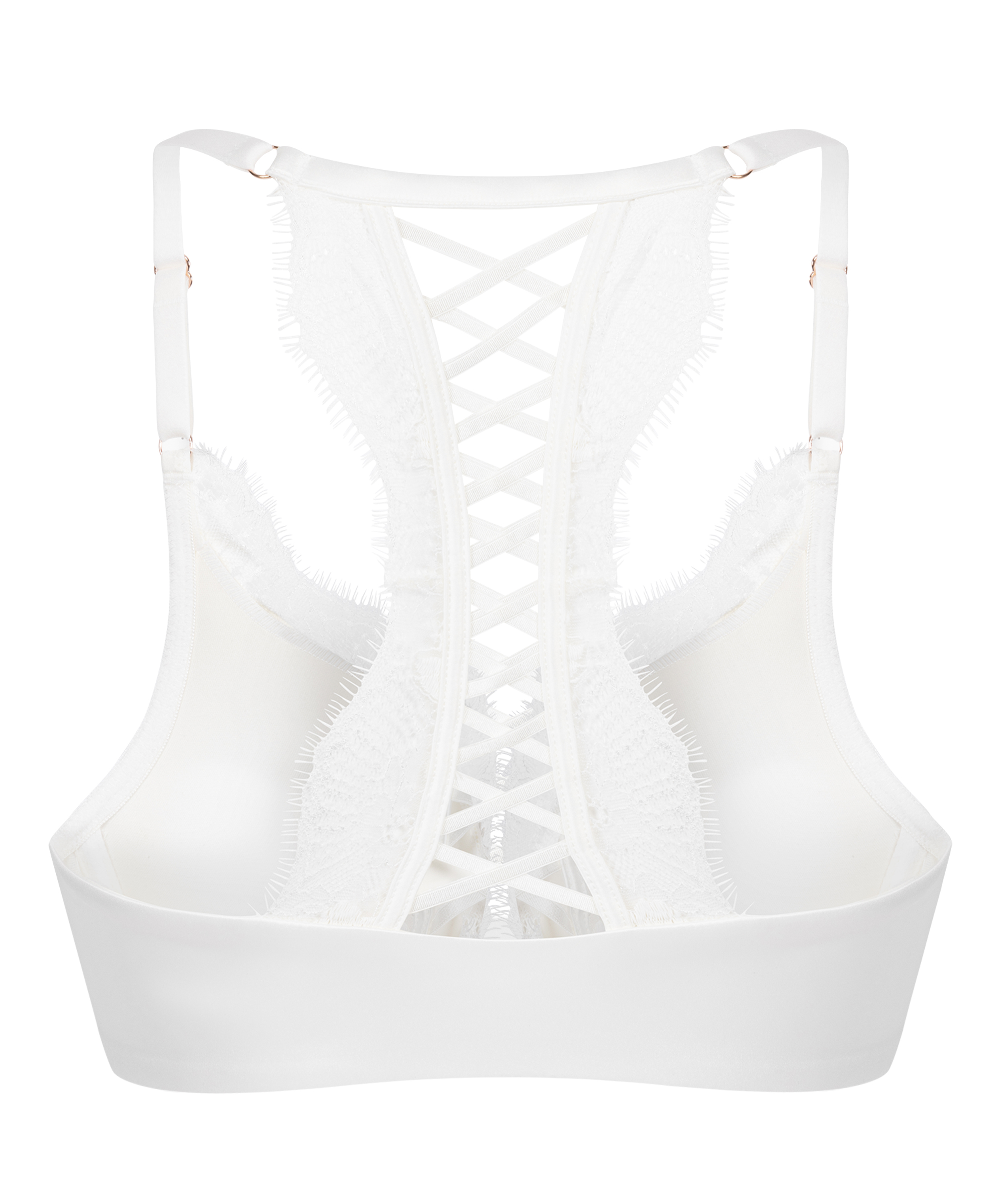 Polstret pushup-BH med bøyle Tiah, Hvit, main