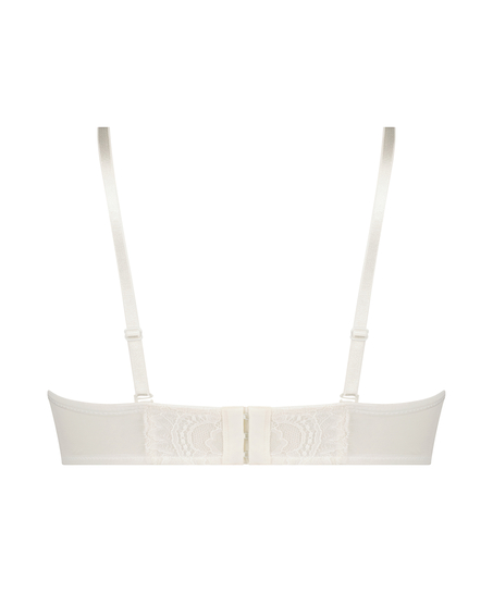 Valerie Polstret stroppeløs BH uten underspiler, Hvit