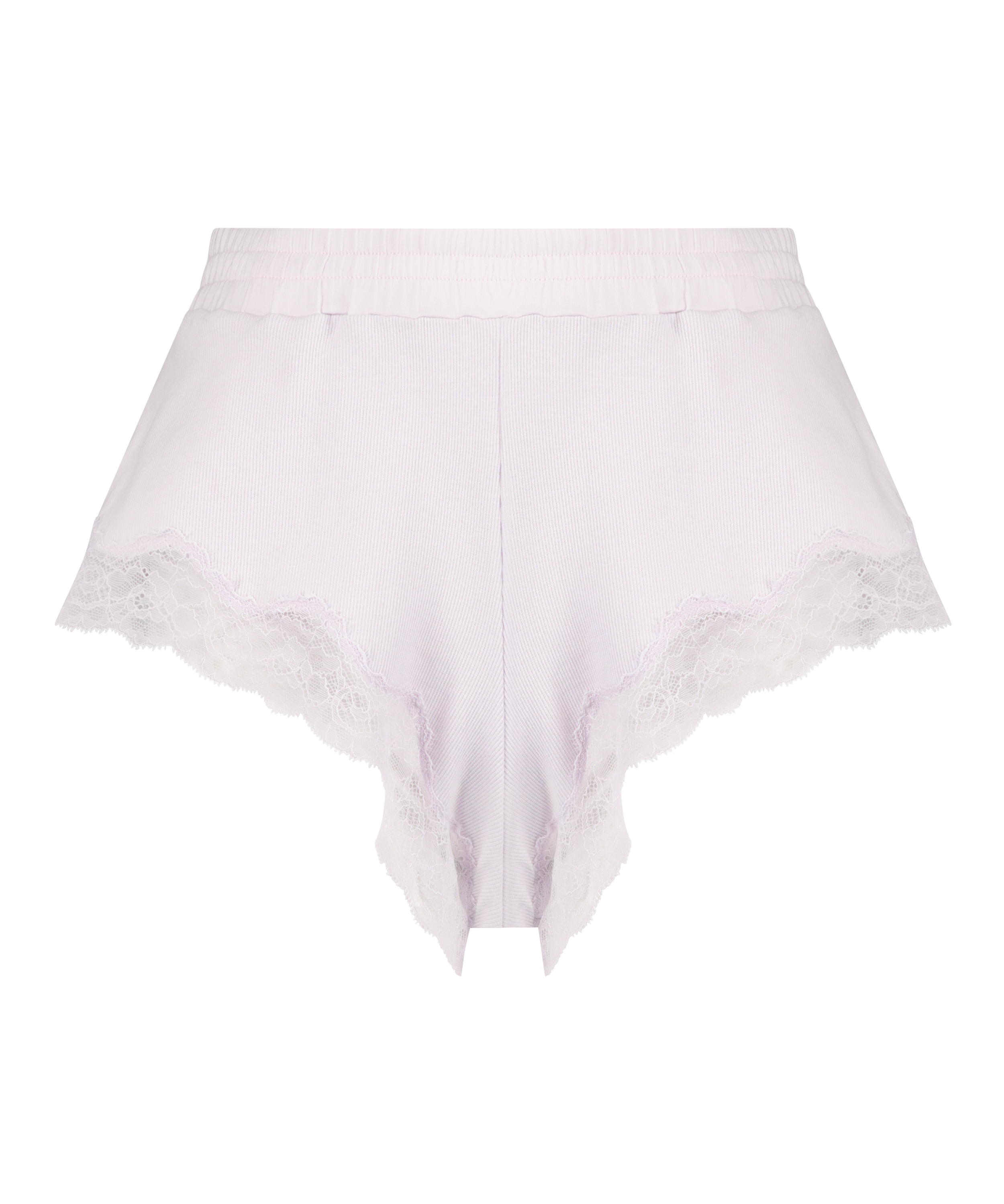 Mia rib lace shorts, Lilla, main