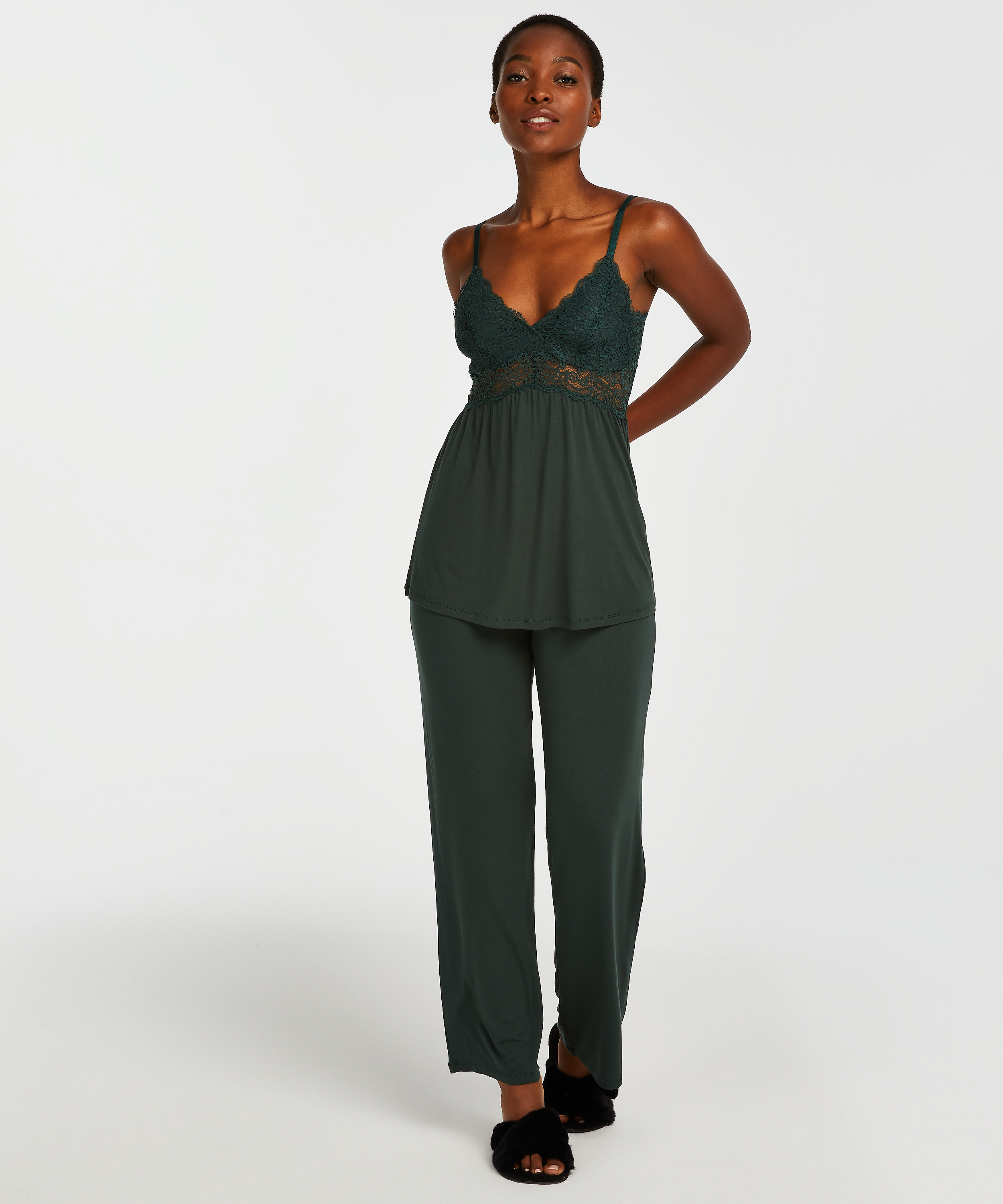 Vera Lace pysjamassett, Gr&oslash;nn, main