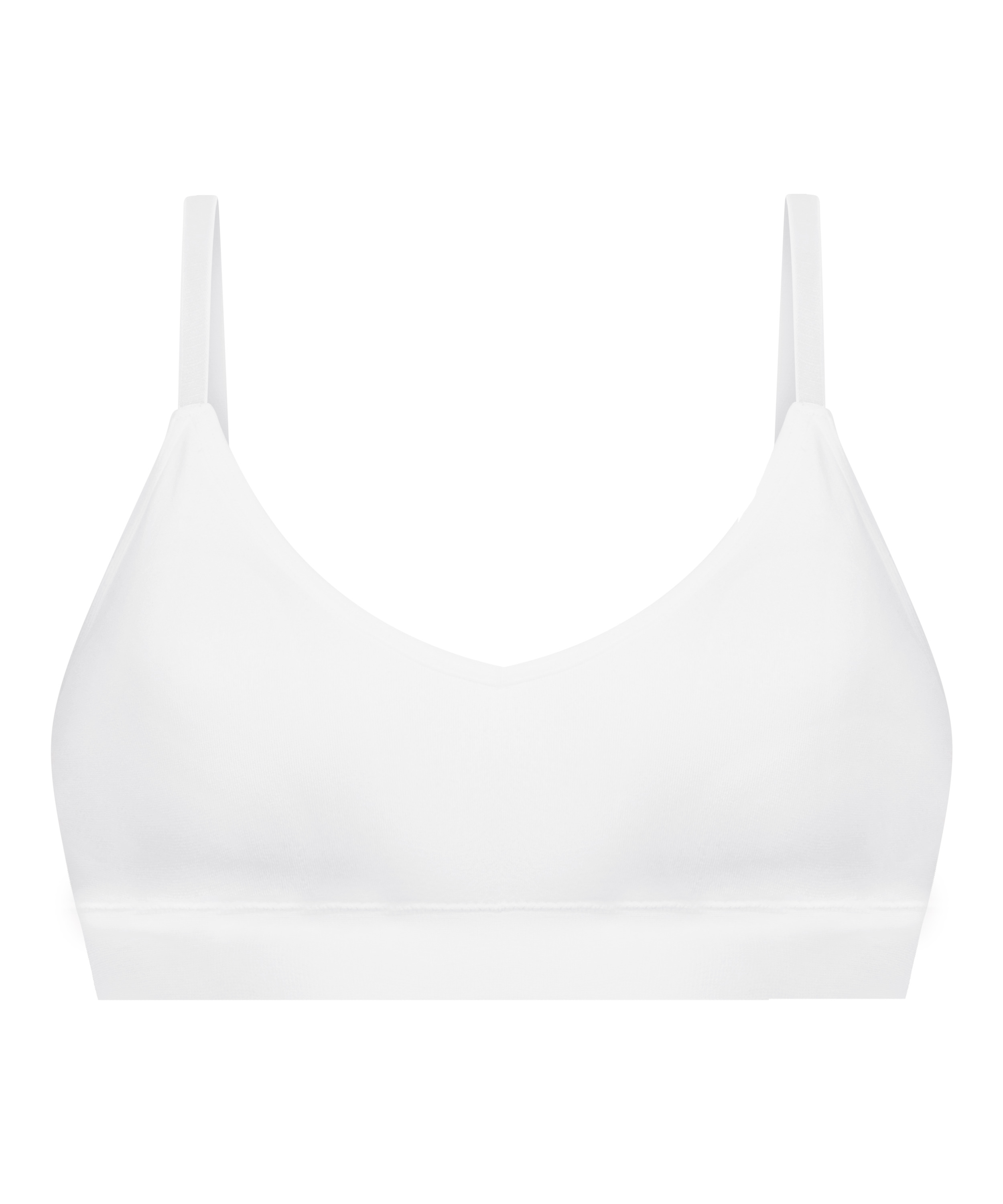 Dide Triangel-bralette, Hvit, main