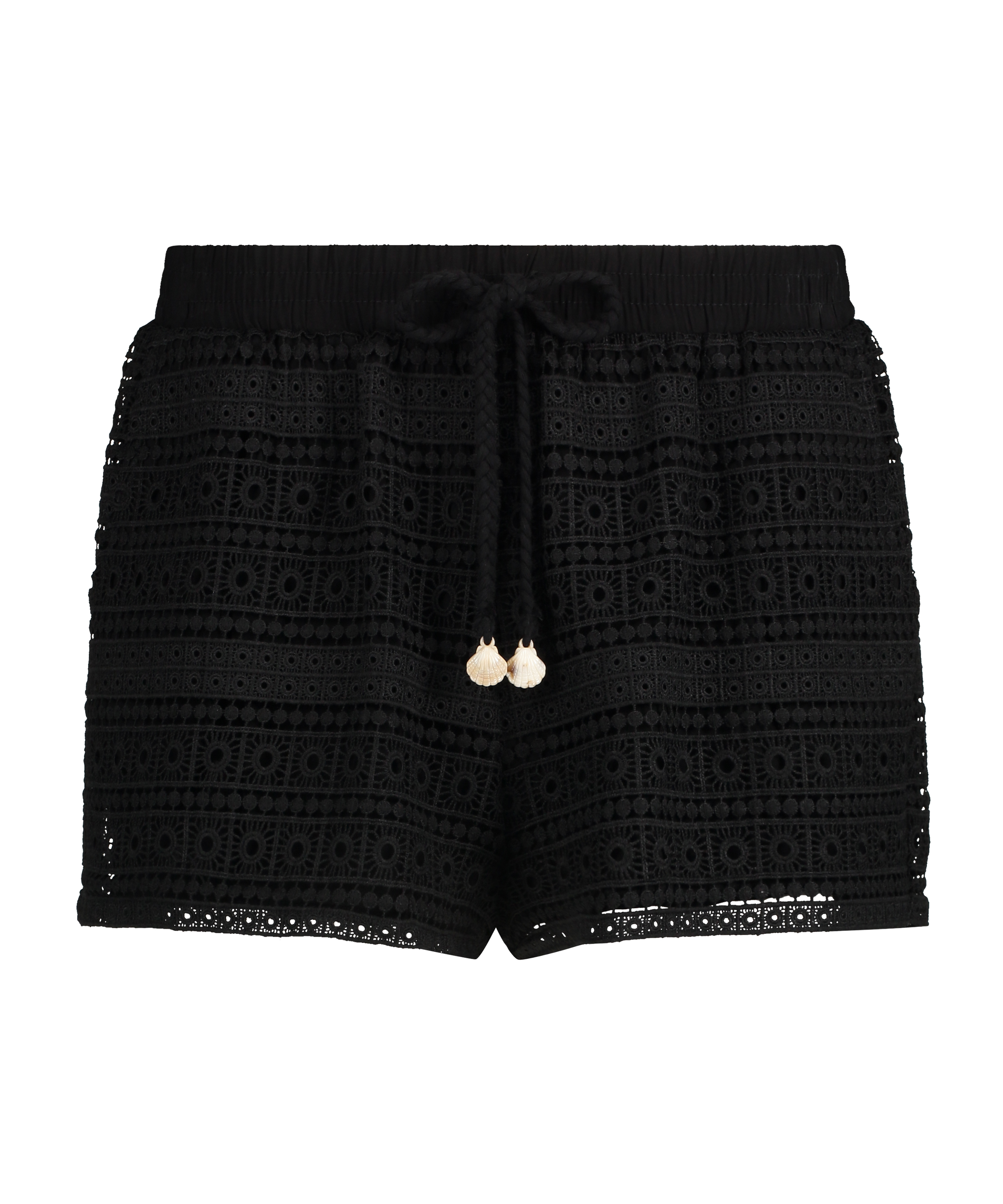 Crochet-shorts, Svart, main