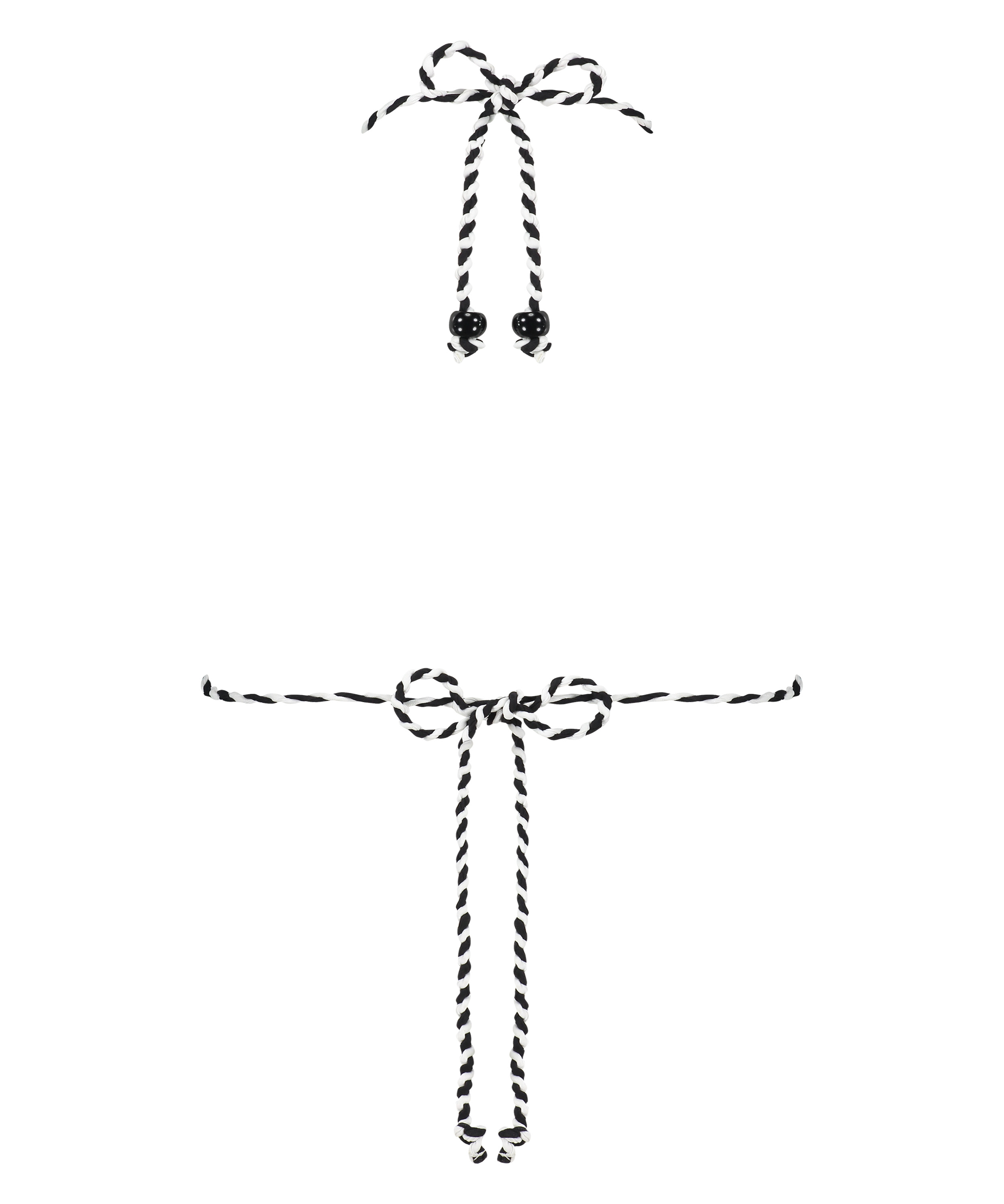 Trekantbikinitopp Doha Zebra, Hvit, main